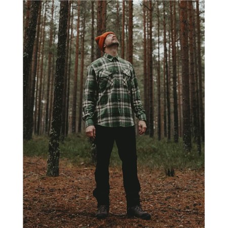 CHEMISE MANCHES LONGUES HOMME PINEWOOD HÄRJEDALEN - SAGE GREEN/MOSSGR
