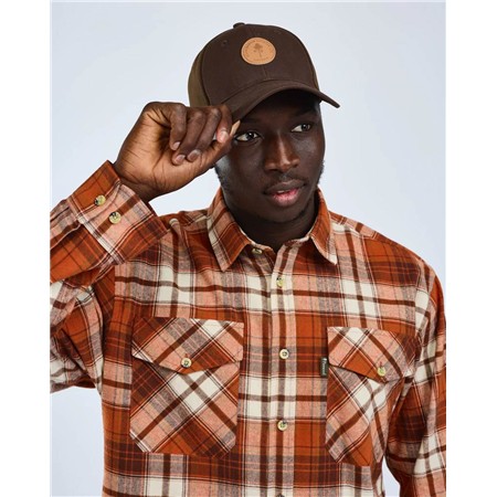 CHEMISE MANCHES LONGUES HOMME PINEWOOD HÄRJEDALEN - TERRACOTTA/BROWN