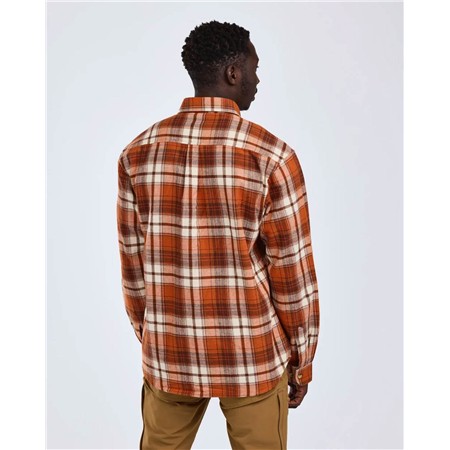 CHEMISE MANCHES LONGUES HOMME PINEWOOD HÄRJEDALEN - TERRACOTTA/BROWN