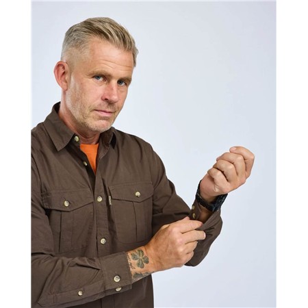 CHEMISE MANCHES LONGUES HOMME PINEWOOD INSECTSAFE POPLIN - D.OLIVE