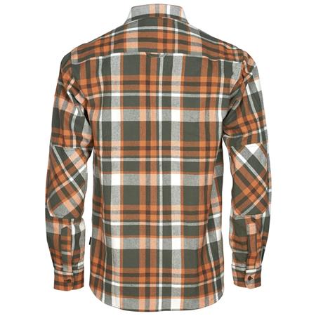 CHEMISE MANCHES LONGUES HOMME PINEWOOD LAPPLAND ROUGH FLANNEL - VERT/ORANGE
