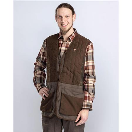 CHEMISE MANCHES LONGUES HOMME PINEWOOD PRESTWICK EXCLUSIVE - BORDEAUX/BEIGE