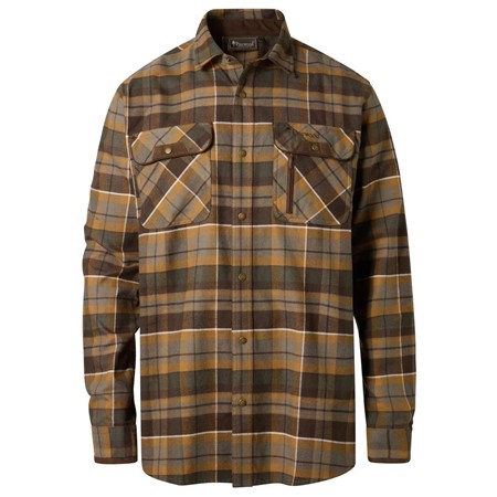 Chemise Manches Longues Homme Pinewood Prestwick Exclusive - D.Brown/D.Sandstone