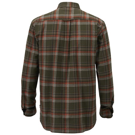 CHEMISE MANCHES LONGUES HOMME PINEWOOD PRESTWICK EXCLUSIVE - GREEN/BURNED ORANGE