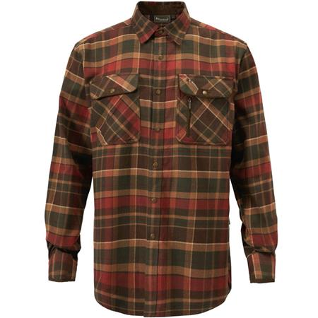 Chemise Manches Longues Homme Pinewood Prestwick Exclusive - Green/Terracotta