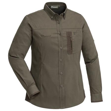 Chemise Manches Longues Homme Pinewood Tiveden Insectsafe - Olive/Marron