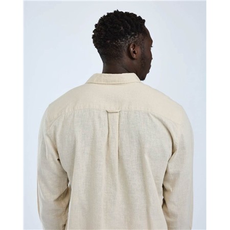 CHEMISE MANCHES LONGUES HOMME PINEWOOD VÄRNAMO INSECTSAFE HEMP MIX L/S - LINEN BEIGE