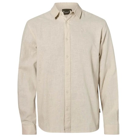Chemise Manches Longues Homme Pinewood Värnamo Insectsafe Hemp Mix L/S - Linen Beige