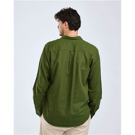 CHEMISE MANCHES LONGUES HOMME PINEWOOD VÄRNAMO INSECTSAFE HEMP MIX L/S - PINE GREEN