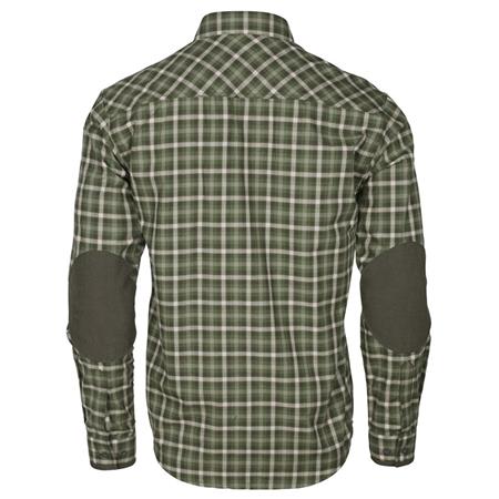 CHEMISE MANCHES LONGUES HOMME PINEWOOD WOLF - VERT/BLANC