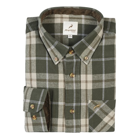 CHEMISE MANCHES LONGUES HOMME PROHUNT SPANIEL - KAKI/IBEX