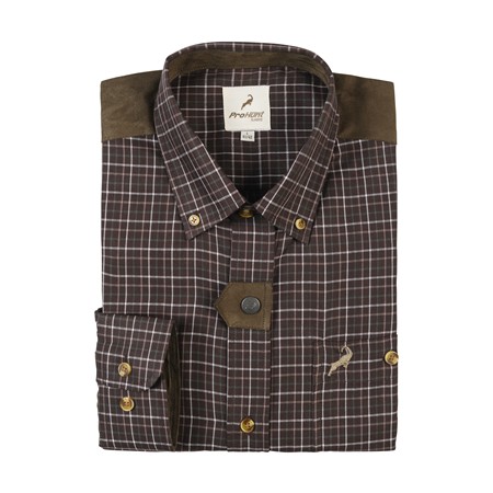 CHEMISE MANCHES LONGUES HOMME PROHUNT VITRY - KAKI/IBEX