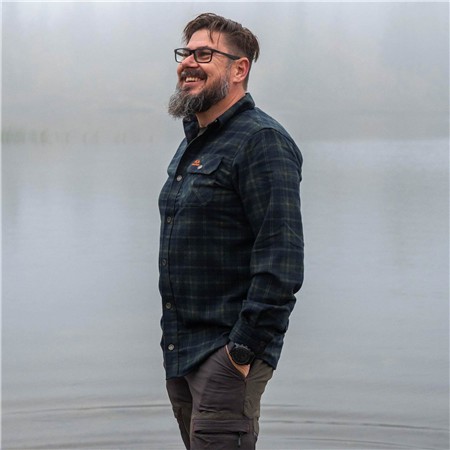 CHEMISE MANCHES LONGUES HOMME SWEDTEAM CREST MESH SHIRT - VERT