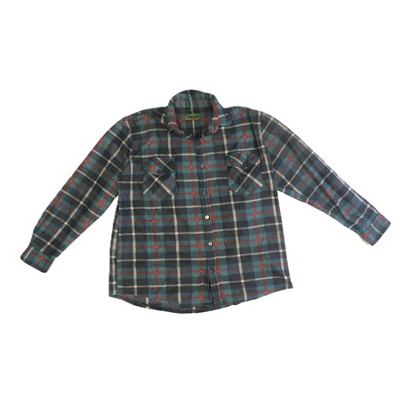 Chemise Manches Longues Homme Treeland Polaire T507 - Vert/Bleu - L