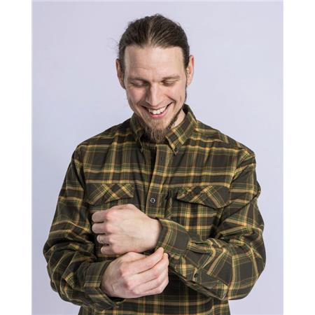 CHEMISES MANCHES LONGUES HOMME PINEWOOD ABISKO HIKING FLANNEL - MOSS GREEN