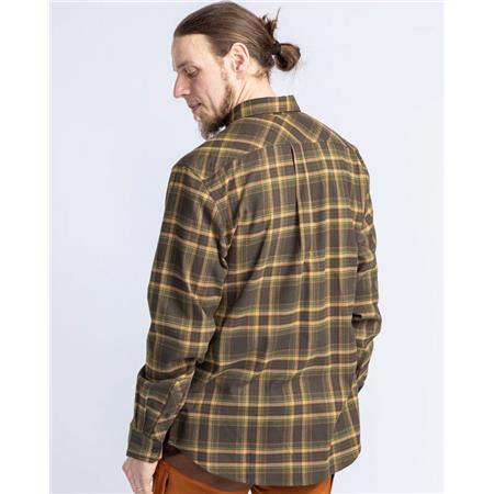 CHEMISES MANCHES LONGUES HOMME PINEWOOD ABISKO HIKING FLANNEL - MOSS GREEN
