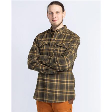 CHEMISES MANCHES LONGUES HOMME PINEWOOD ABISKO HIKING FLANNEL - MOSS GREEN