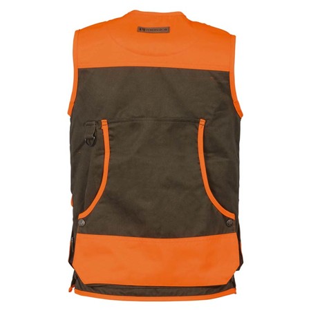 CHILDREN'S VEST PERCUSSION TRADITION HIGH VISIBILITY - KHAKI/ORANGE