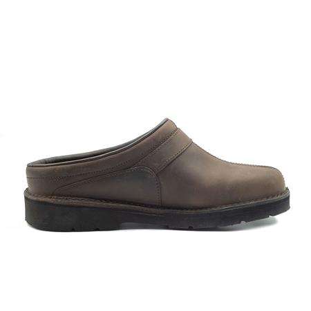 CLOG STAGUNT AIGUAL LEATHER - BROWN