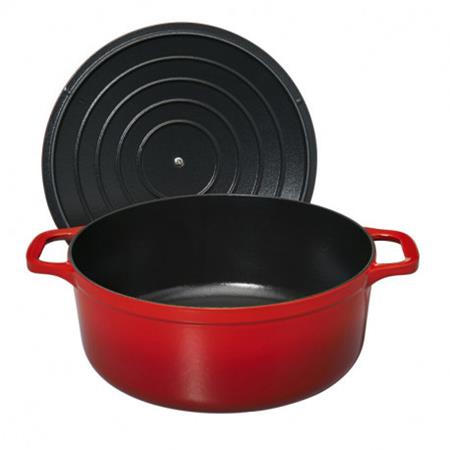 COCOTTE IN GHISA CHASSEUR RONDE - RUBIS