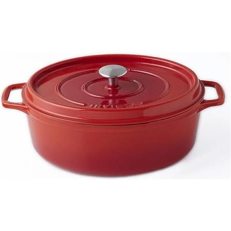Cocotte In Ghisa Invicta Ovale - Rubis