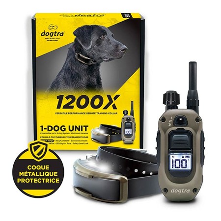 COLEIRA DE ADESTRAMENTO DOGTRA 1200X KIT 1 CHIEN