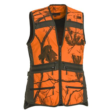 Colete Sem Mangas Feminino Pinewood Furudal Hunter Pro Vest W - Camuflagem Laranja