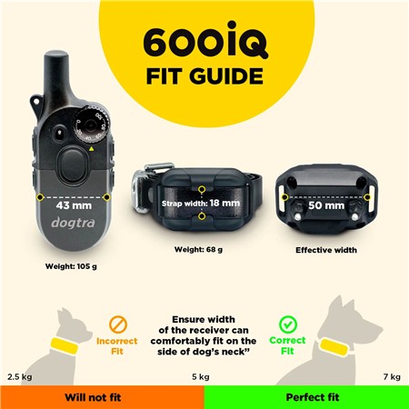 COLLARE DA ADDESTRAMENTO DOGTRA 600IQ 1 CHIEN