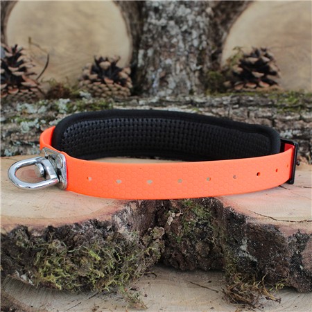 COLLIER CHIEN CANIHUNT CHIEN DE SANG PVC - ORANGE