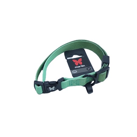 Collier Chien Reglable Nylon Reflechissant Martin Sellier Reflex - Vert - 40-55Cm