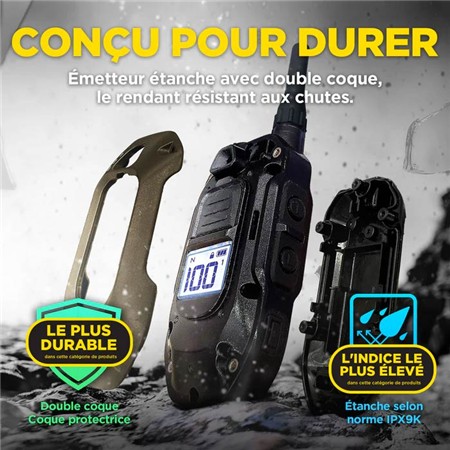 COLLIER DE DRESSAGE DOGTRA 1200X KIT 1 CHIEN