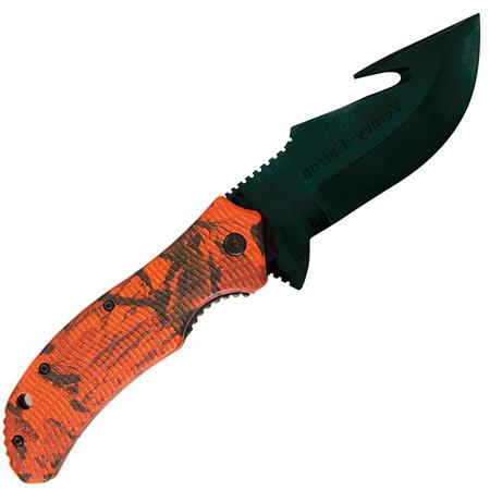 Coltello A Dépecer Ligne Verney-Carron Manico Camo Arancione