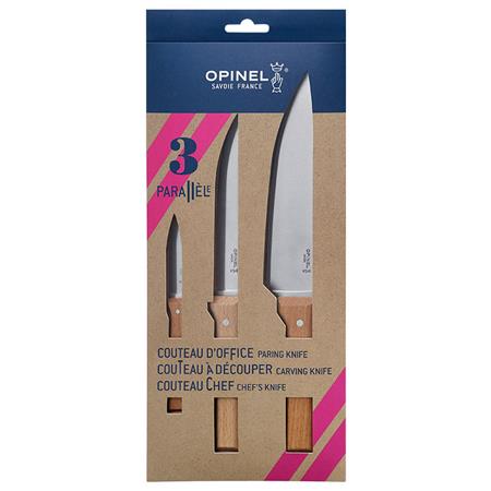 Conjunto De Facas Opinel Trio Parallèle - Pack De 3