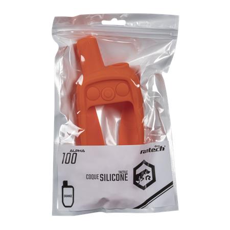 COQUE SILICONE RANTECH DOG ALPHA 100 TACTILE ORANGE