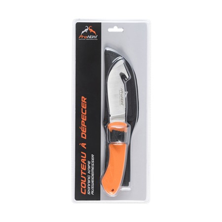 COUTEAU PROHUNT MANCHE GOMME SKINNER - ORANGE