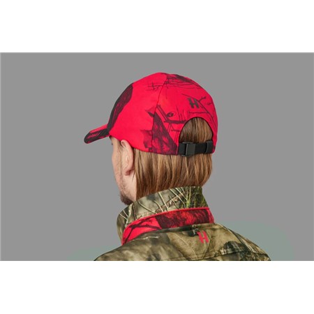 CZAPKA MĘSKA HARKILA MOOSE HUNTER 2.0 SAFETY - CZERWONY CAMO