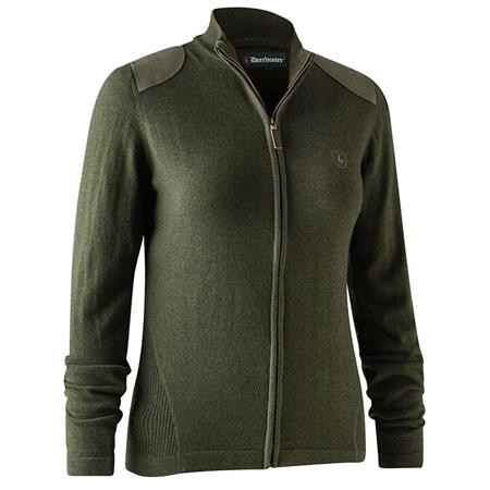 Damecardigan Deerhunter Lady Darlington Knit - Kaki
