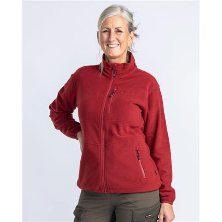 DAMEFLEECE PINEWOOD FINNVEDEN FLEECE - TOMAT
