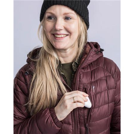 DAMEJAKKE PINEWOOD ABISKO INSULATION - EARTH PLUM