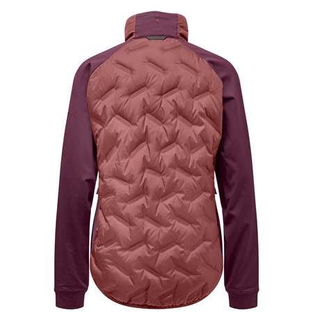 DAMEJAKKE PINEWOOD ABISKO INSULATION HYBRID - TEGLROSA/BORDEAUX