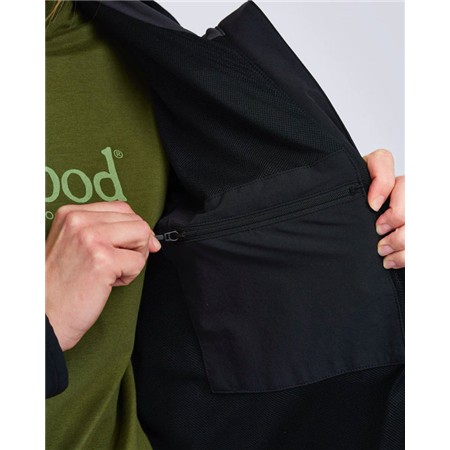 DAMEJAKKE PINEWOOD ABISKO LIGHT STRETCH - SORT/ANTRACIT
