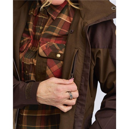 DAMEJAKKE PINEWOOD FINNVEDEN HYBRID - BRUN