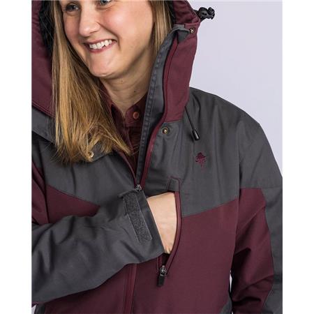 DAMEJAKKE PINEWOOD FINNVEDEN HYBRID W - BORDEAUX/ANTRACIT