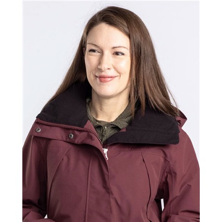 DAMEJAKKE PINEWOOD RAIN PARKA - EARTH PLUM