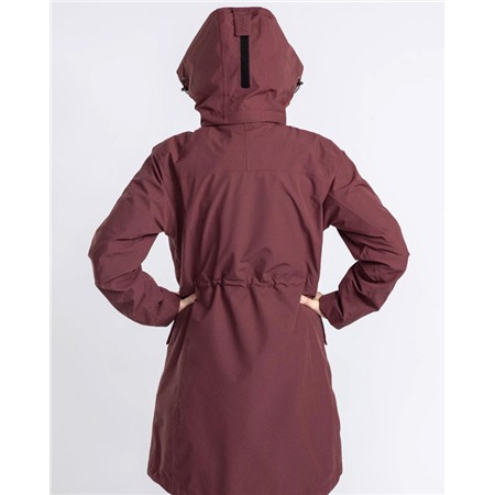 DAMEJAKKE PINEWOOD RAIN PARKA - EARTH PLUM