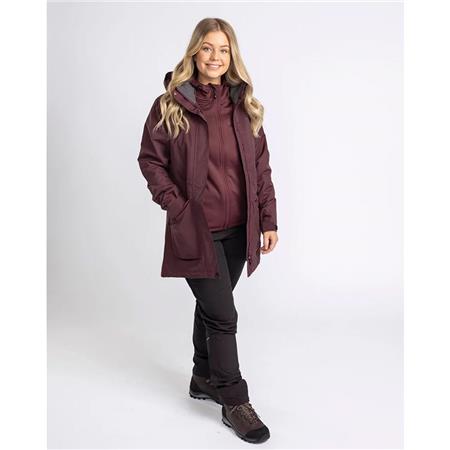 DAMEJAKKE PINEWOOD WILDA W - BORDEAUX