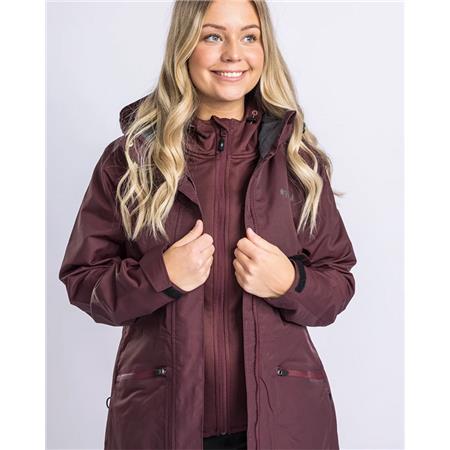 DAMEJAKKE PINEWOOD WILDA W - BORDEAUX