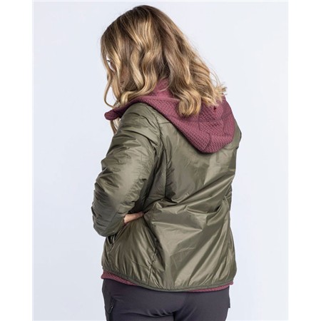 DAMEJAKKE PINEWOOD WOOL INSULATED MIDLAYER - MOSGRØN