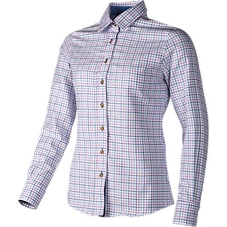 Damen-Langarmhemd Baleno Nina - Rosa/Blau