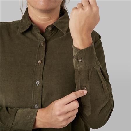 DAMEN-LANGARMHEMD SEELAND OLIVIA - GRÜN